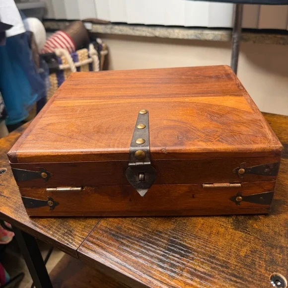 Vintage Writing Desk Secretary Chest Keepsake Box Writing Table